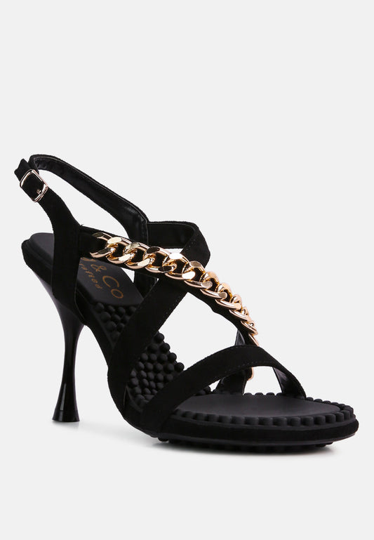 domeda metal chain mid heel sandal-0