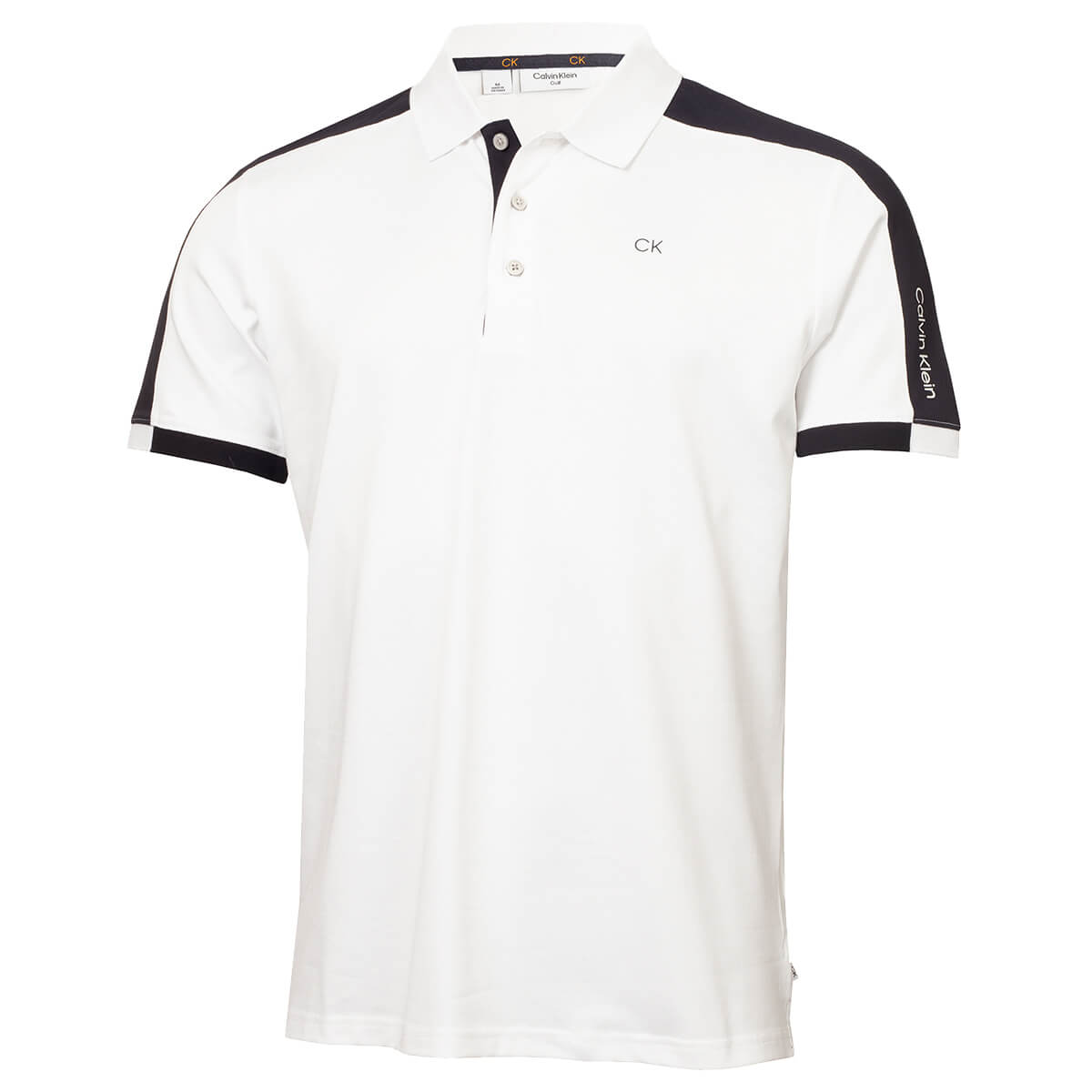 Calvin Klein Mens 2023 Miles Moisture Wicking Sustainable Golf Polo Shirt