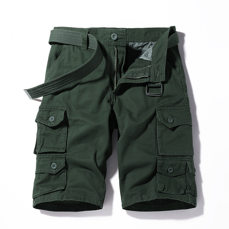 S Multi Pocket casual overalls, six point sports men's Shorts