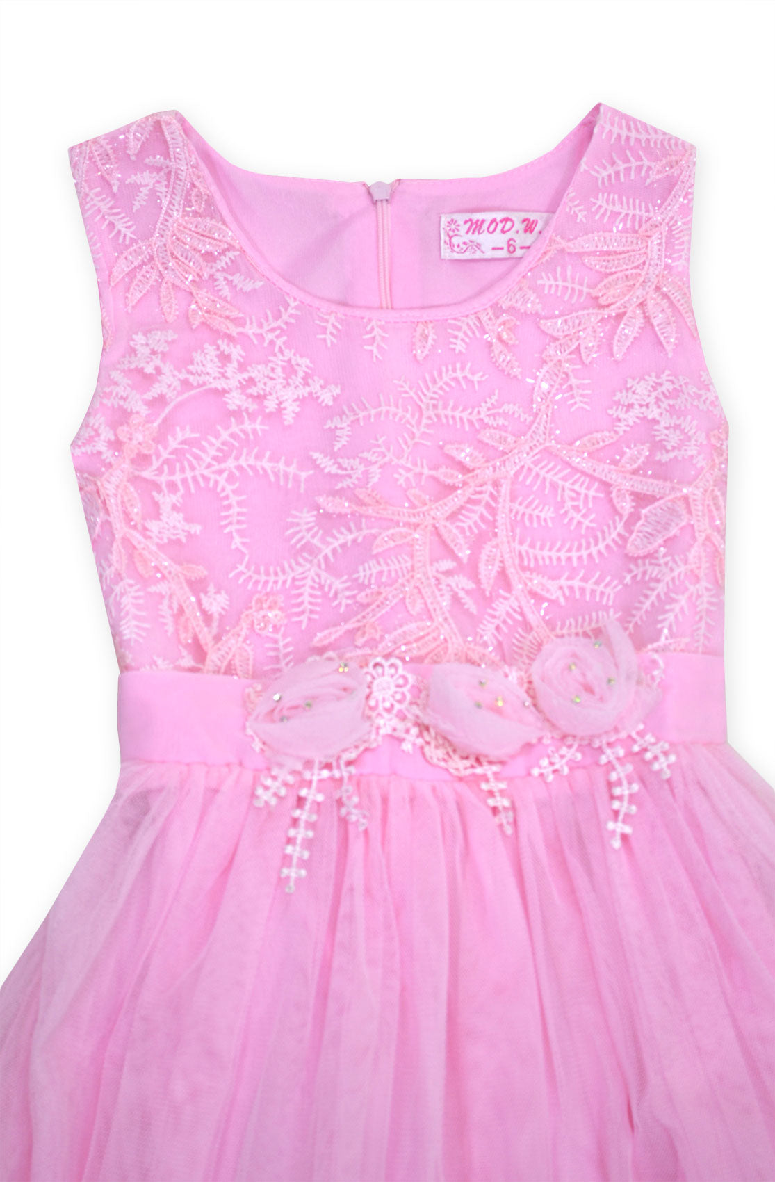 Girls Dress Sleeveless Lace Floral Party New Kids Bridesmaid Dresses 2-10 Years