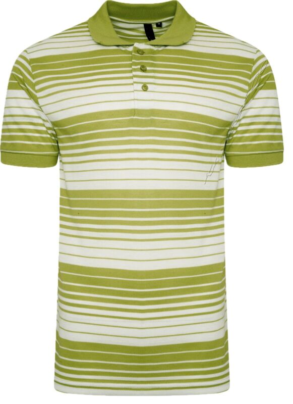 Mens Striped Polo Shirts Pique Short Sleeve Yarn Dyed T-Shirt Casual Top M - 6XL