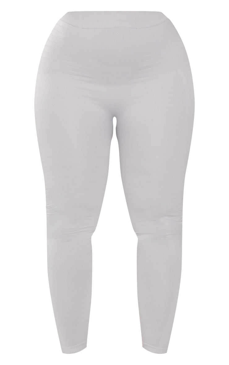 Shape Light Grey Branded Contour Gym Leggings