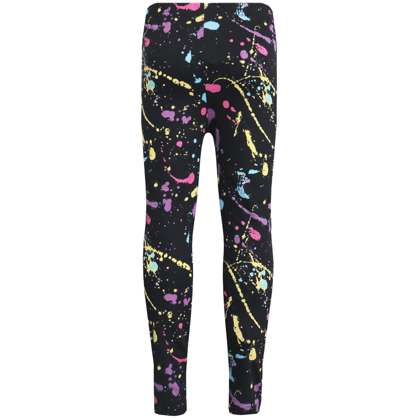 Kids Girls Legging Trendy Pastel Splash Print Fashion Party Dance Leggings 7-13Y