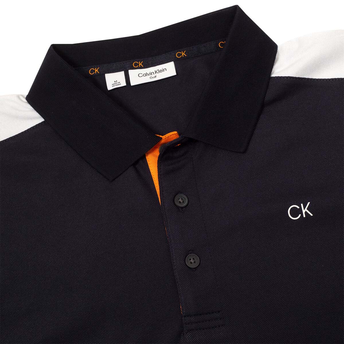 Calvin Klein Mens 2023 Miles Moisture Wicking Sustainable Golf Polo Shirt