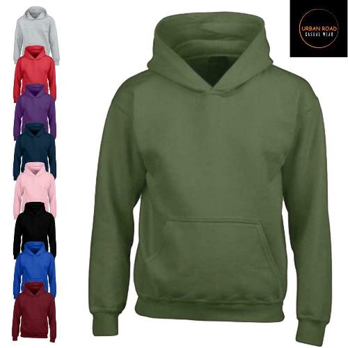 Kids Urban Road Plain Hoodie-0