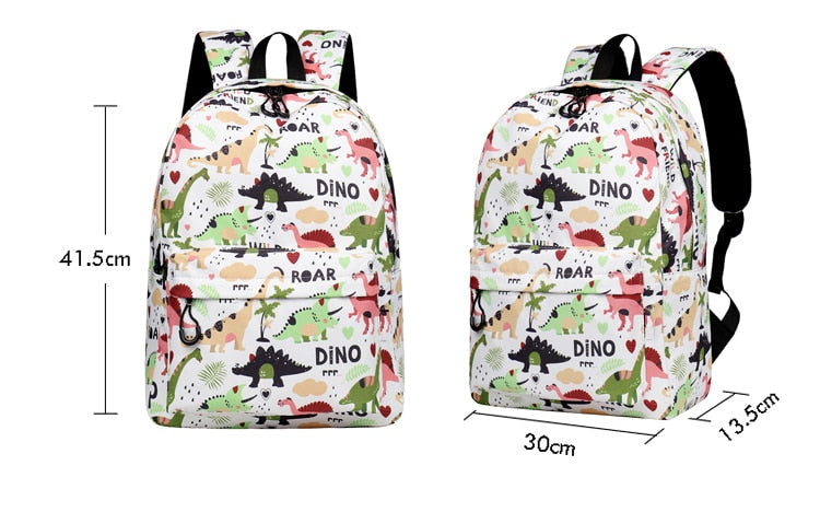 Water Resistant  Dinosaur Backpack Printed School Bags-6