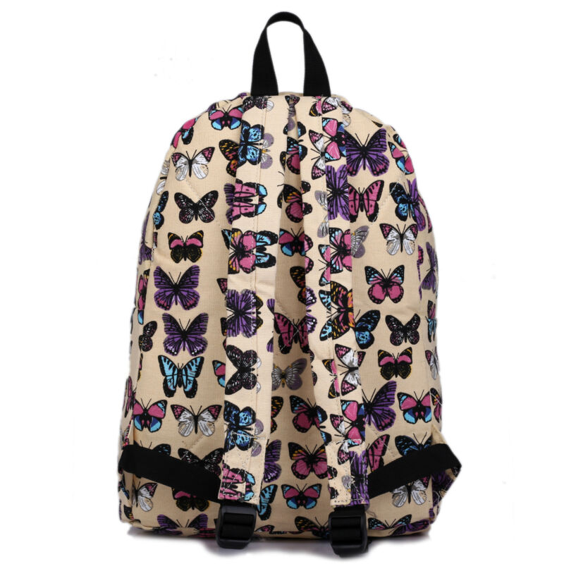 GIRLS BOYS RETRO BACKPACK SCHOOL RUCKSACK LAPTOP/TRAVEL/WORK BAG