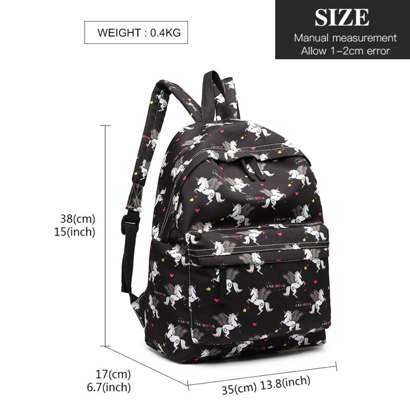 GIRLS BOYS RETRO BACKPACK SCHOOL RUCKSACK LAPTOP/TRAVEL/WORK BAG