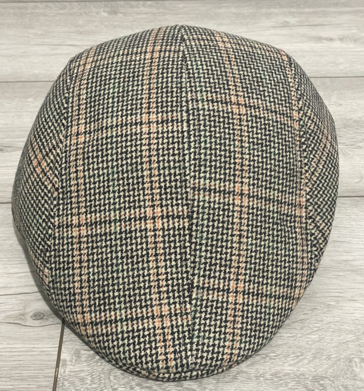 Mens Flat Cap Gatsby Tweed Baker Boy Hat Herringbone Newsboy Cap One Size