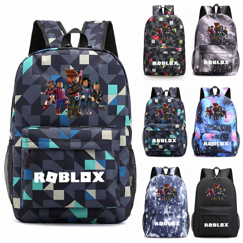 Roblox Game 3D Backpack Kids Boys School Bag Bookbag Shoulder Bags Rucksack UK