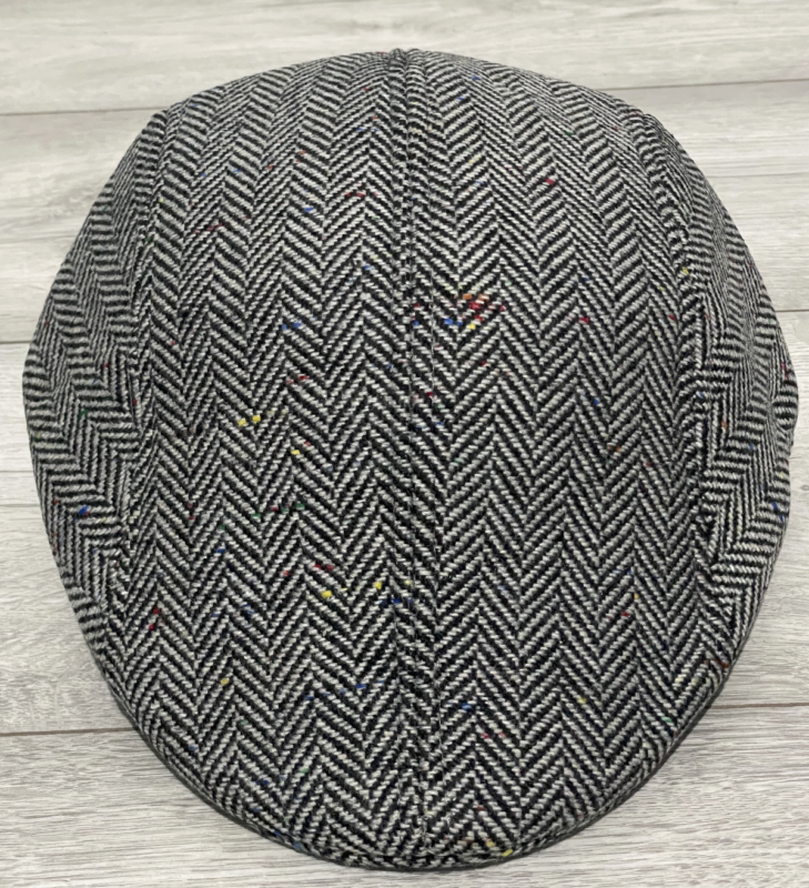 Mens Flat Cap Gatsby Tweed Baker Boy Hat Herringbone Newsboy Cap One Size