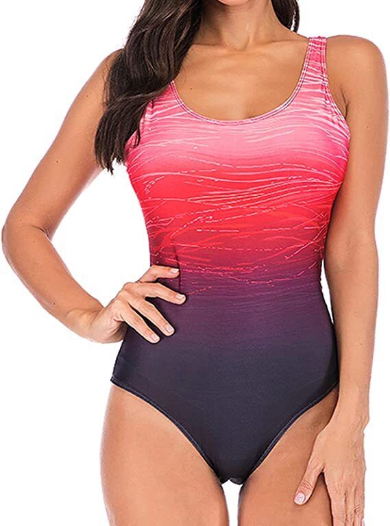 Plus Size Womens Ladies Tummy Control Monokini Bikini Swimming Costume Swimsuit