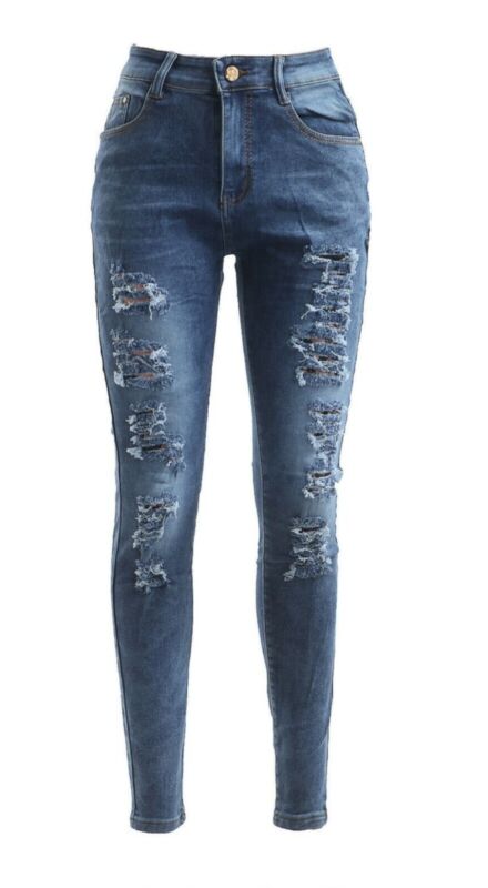 Enzo Womens Skinny Stretch Jeans Ladies Denim Slim Fit Pants UK Size 6-26