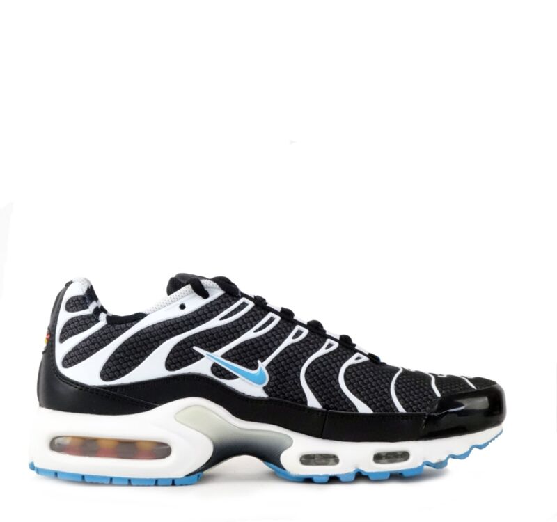 Nike Men's Air Max Plus Tuned TN Trainers Shoes Sneakers - Black & Blue