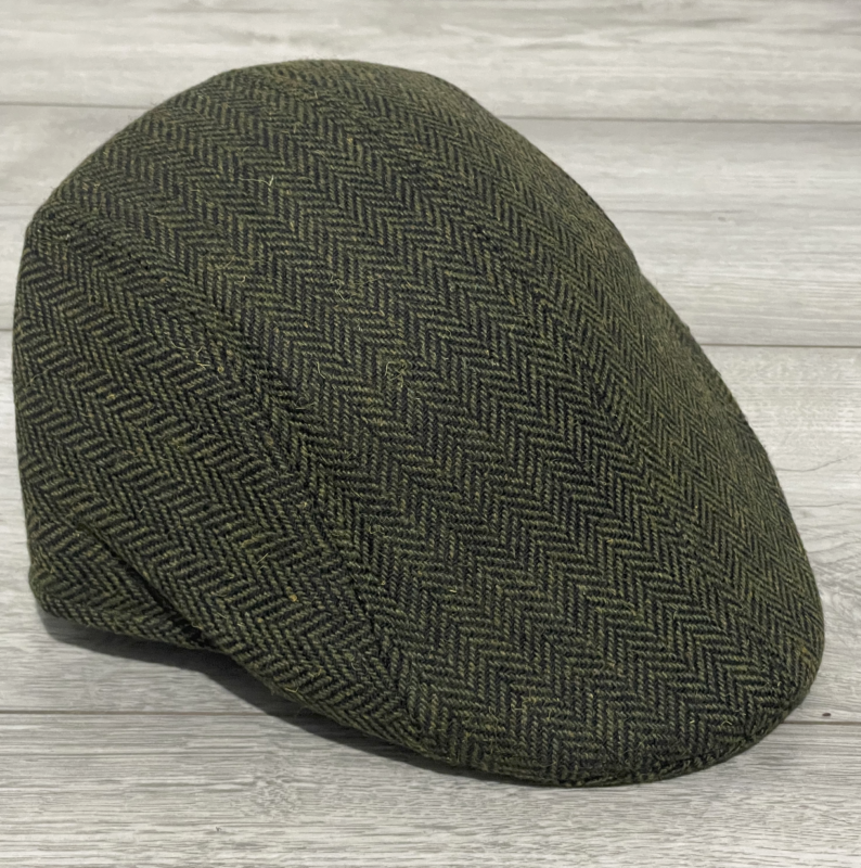 Mens Flat Cap Gatsby Tweed Baker Boy Hat Herringbone Newsboy Cap One Size