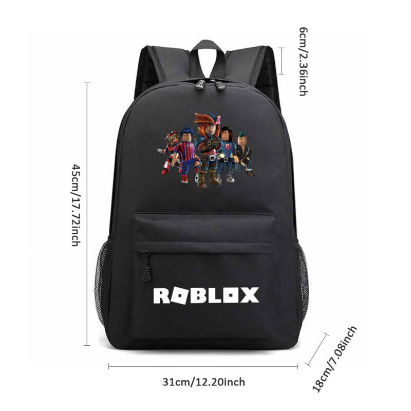 Roblox Game 3D Backpack Kids Boys School Bag Bookbag Shoulder Bags Rucksack UK