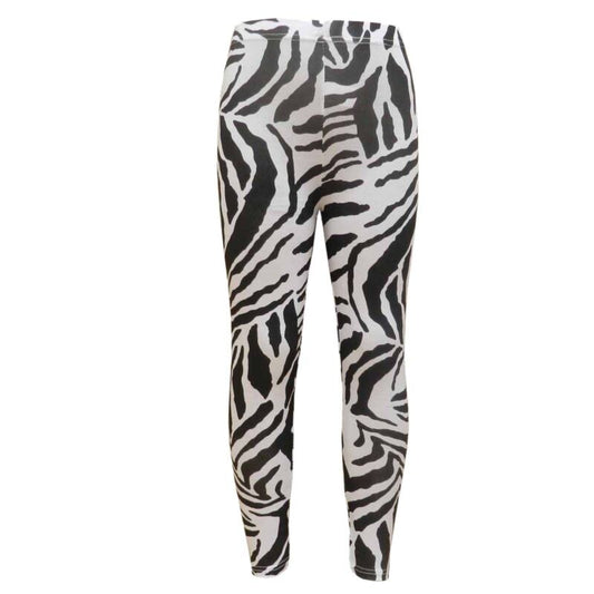 Girls Legging Animal Zebra Print Stylish Fashion Leggings 7 8 9 10 11 12 13 Year