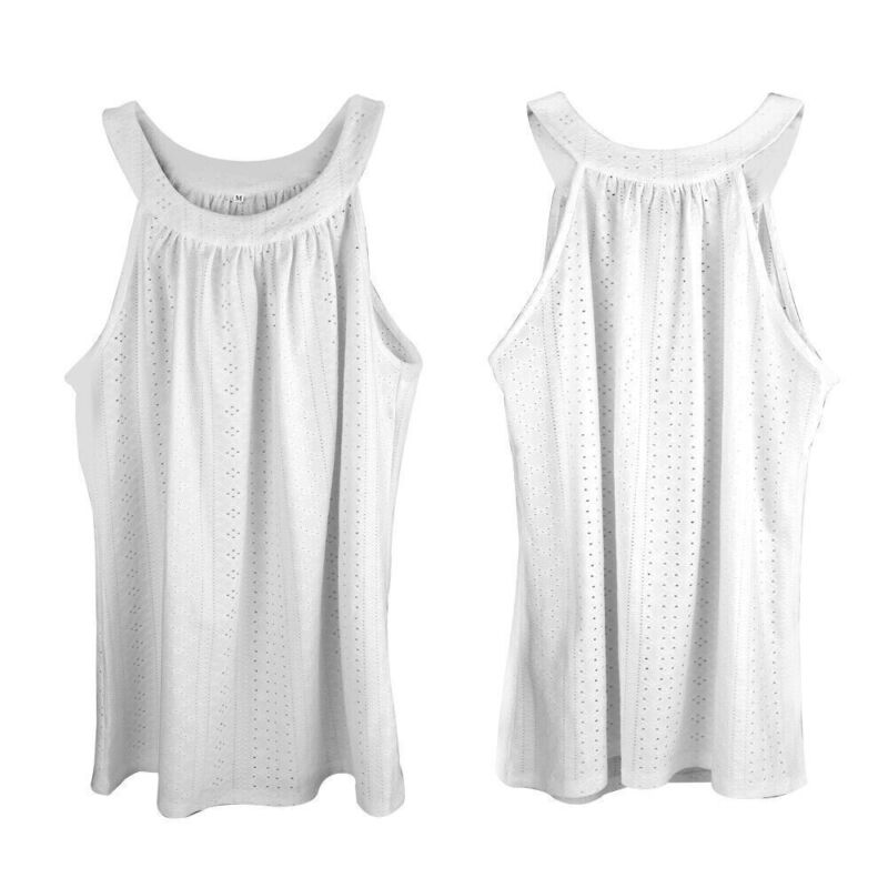 Womens Vest Tops Summer Sleeveless Blouse Ladies Tank Cami Tee T Shirt Plus Size