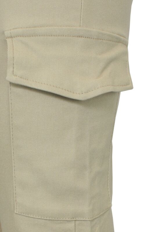 Ladies Combat Cargo Trouser Stretch Elasticated Waist Cotton Blend Cargo Pant