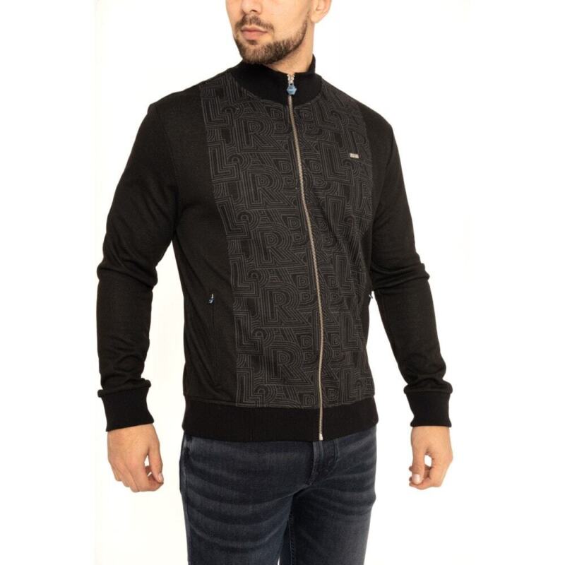 BALR Mens Brooklyn Metal Badge Track Jacket (Black)