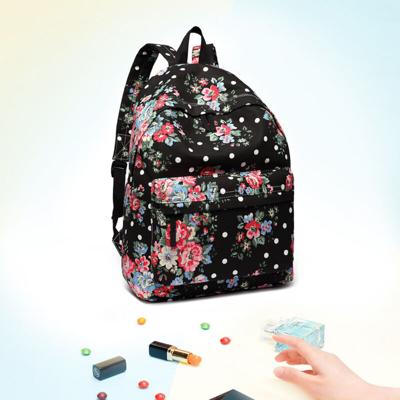 GIRLS BOYS RETRO BACKPACK SCHOOL RUCKSACK LAPTOP/TRAVEL/WORK BAG