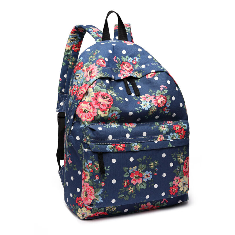 GIRLS BOYS RETRO BACKPACK SCHOOL RUCKSACK LAPTOP/TRAVEL/WORK BAG