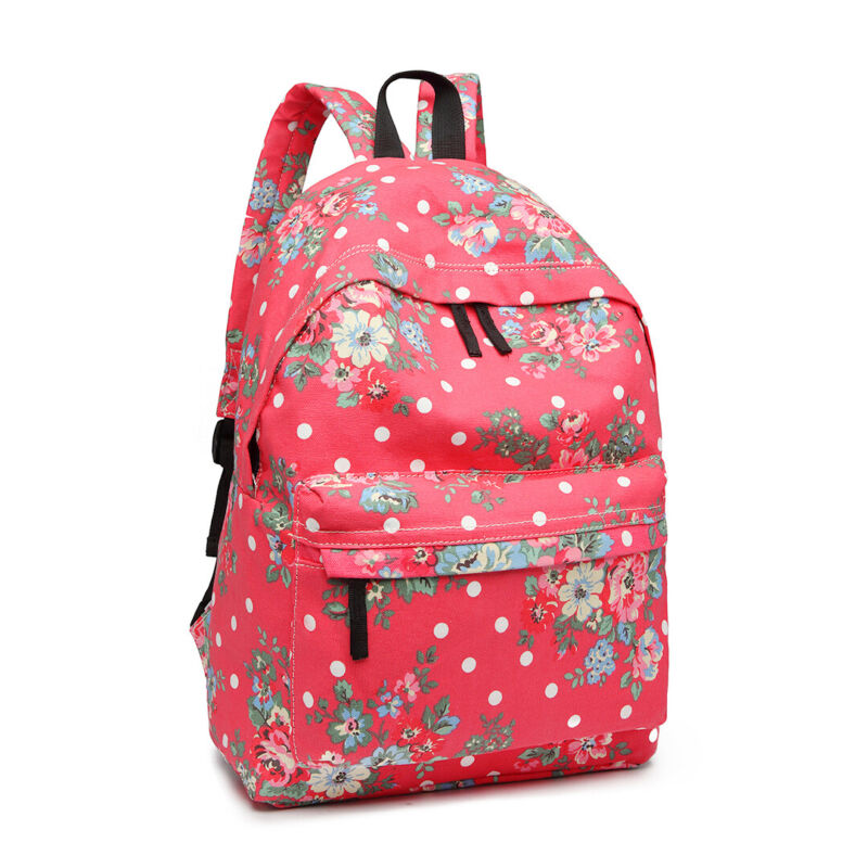 GIRLS BOYS RETRO BACKPACK SCHOOL RUCKSACK LAPTOP/TRAVEL/WORK BAG