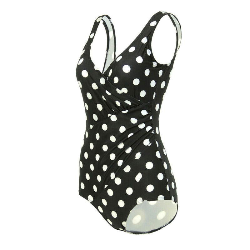 Plus Size Womens Ladies Tummy Control Monokini Bikini Swimming Costume Swimsuit