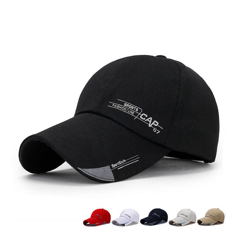 Baseball Caps Hat Mens Women Black sports Cap Adjustable Casual Summer Hats ~