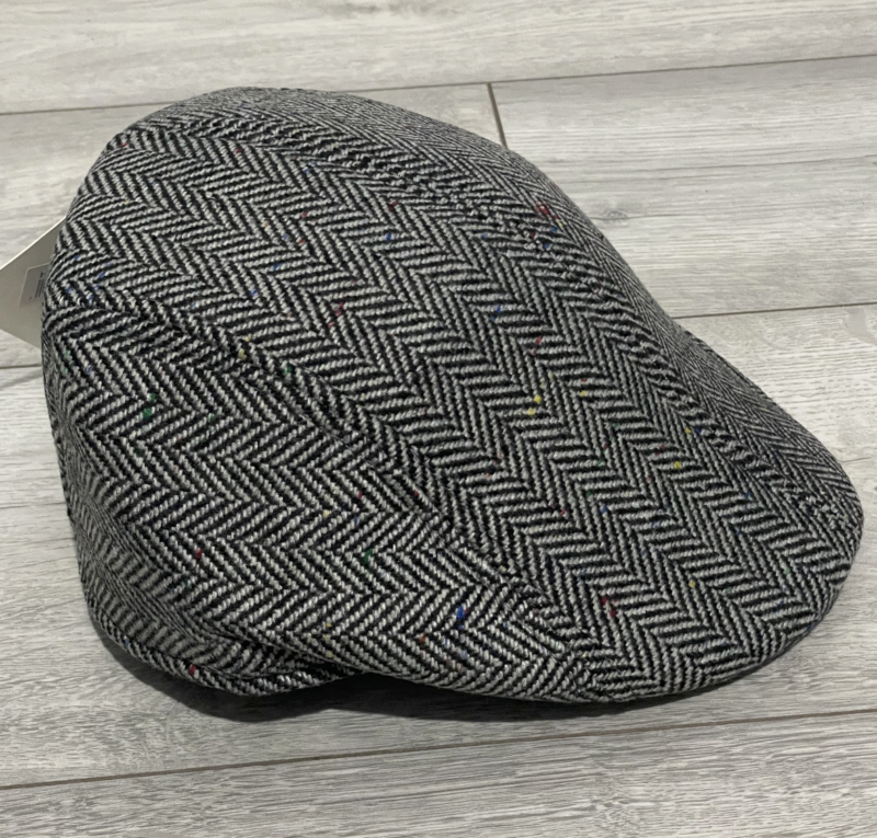 Mens Flat Cap Gatsby Tweed Baker Boy Hat Herringbone Newsboy Cap One Size