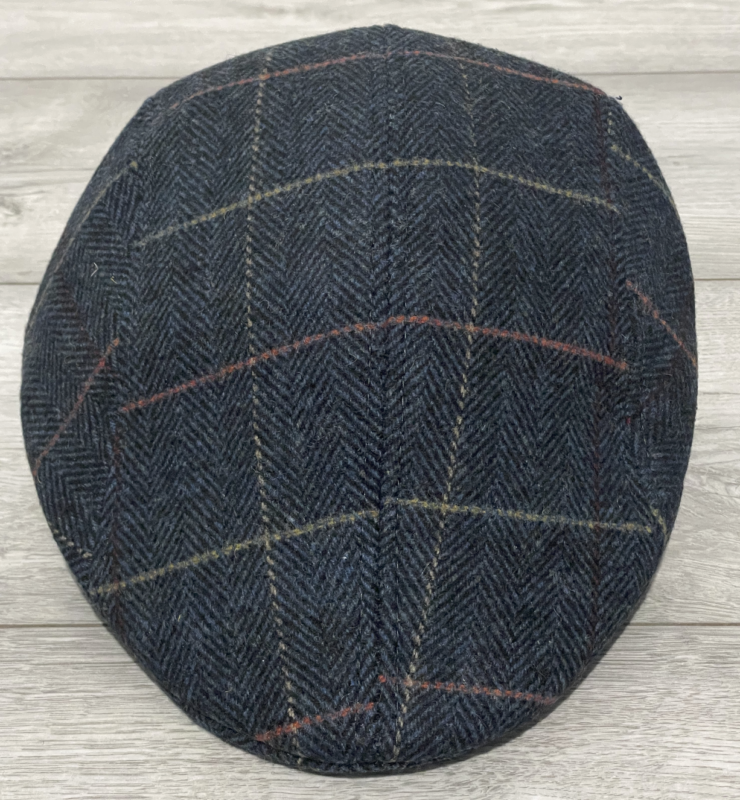 Mens Flat Cap Gatsby Tweed Baker Boy Hat Herringbone Newsboy Cap One Size