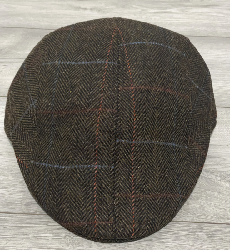 Mens Flat Cap Gatsby Tweed Baker Boy Hat Herringbone Newsboy Cap One Size