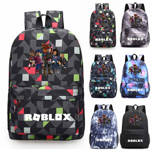 Roblox Game 3D Backpack Kids Boys School Bag Bookbag Shoulder Bags Rucksack UK