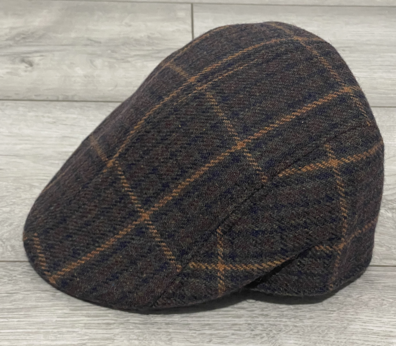 Mens Flat Cap Gatsby Tweed Baker Boy Hat Herringbone Newsboy Cap One Size