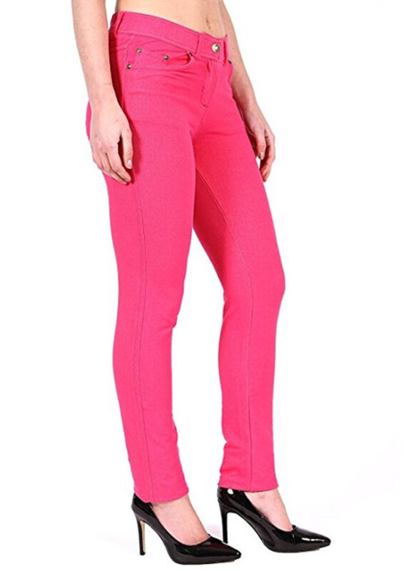 Ladies Women Skinny Stretch Jeggings Pants Plus Size Jeans Pockets UK 8-26 Size