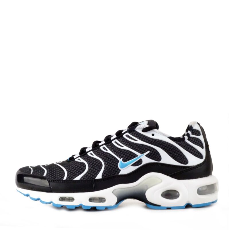 Nike Men's Air Max Plus Tuned TN Trainers Shoes Sneakers - Black & Blue