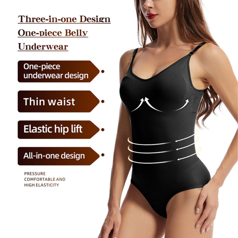 Slimming Full Body Shaper Underwear Shaping Shapewear Tummy Control Bodysuit UK