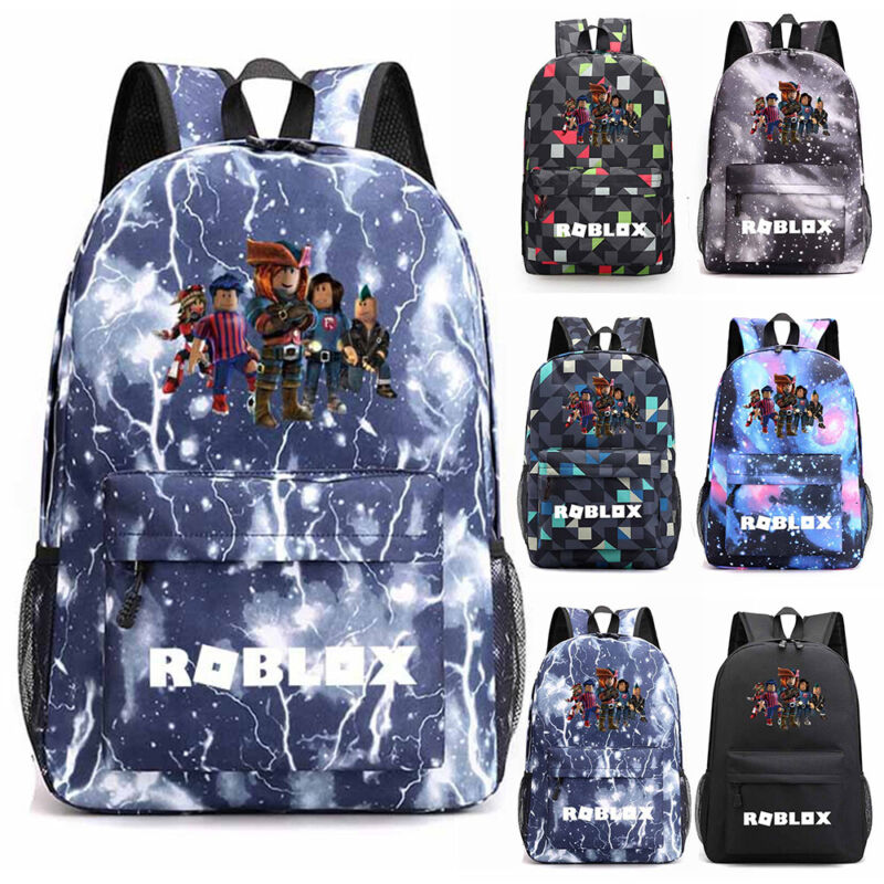 Roblox Game 3D Backpack Kids Boys School Bag Bookbag Shoulder Bags Rucksack UK