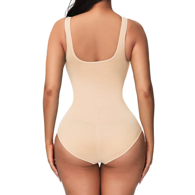 Women Trainer Tummy Control Firm Full Body Shaper Bodysuit Slimming Shapewear UK