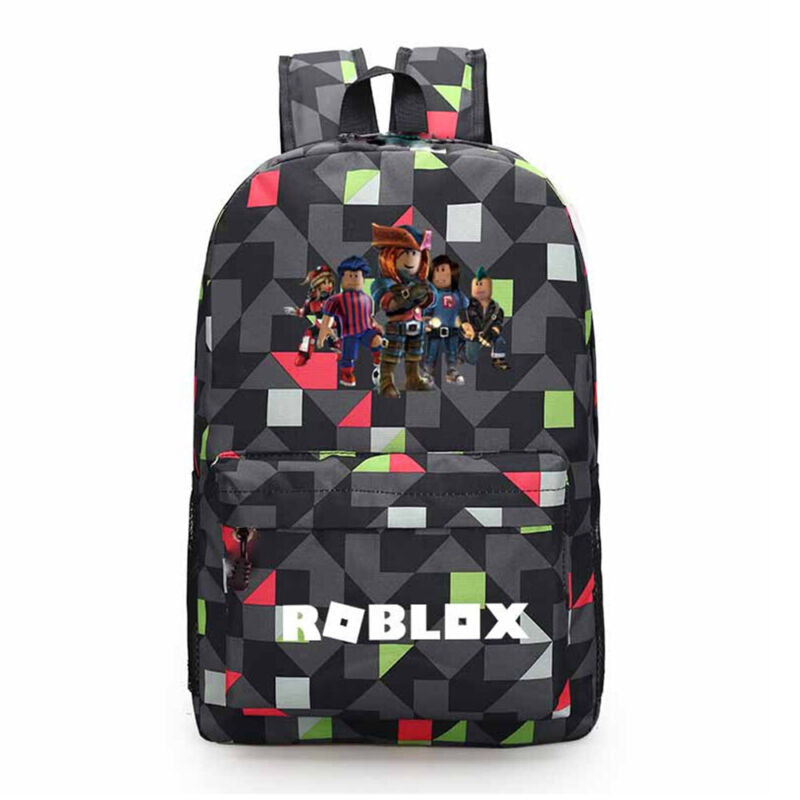 Roblox Game 3D Backpack Kids Boys School Bag Bookbag Shoulder Bags Rucksack UK