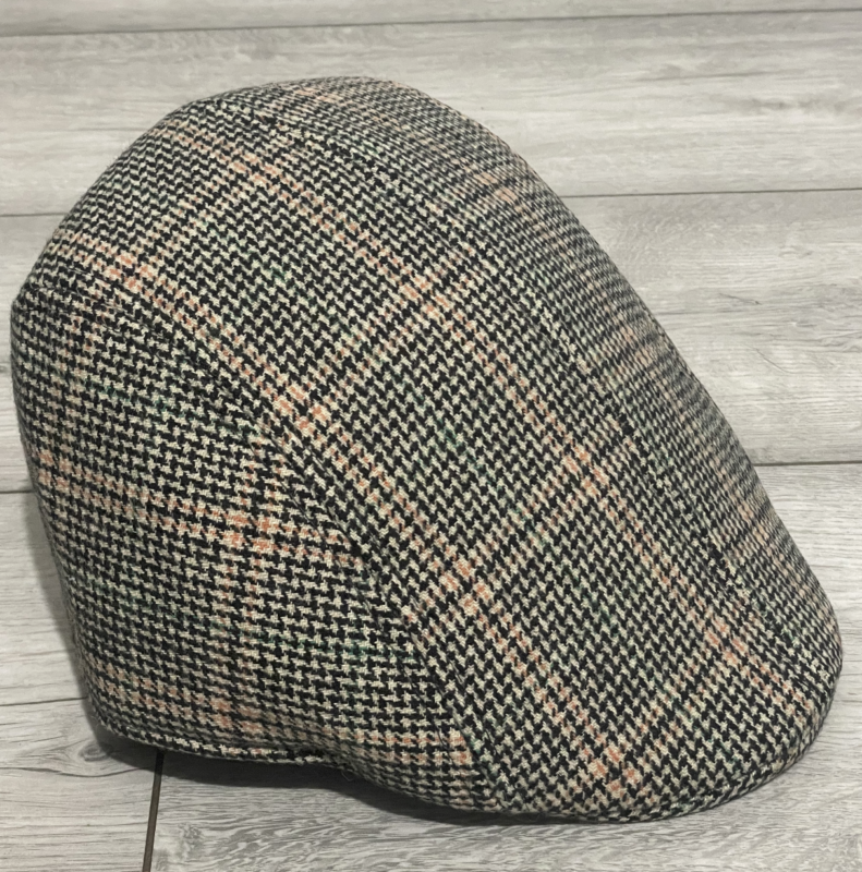 Mens Flat Cap Gatsby Tweed Baker Boy Hat Herringbone Newsboy Cap One Size