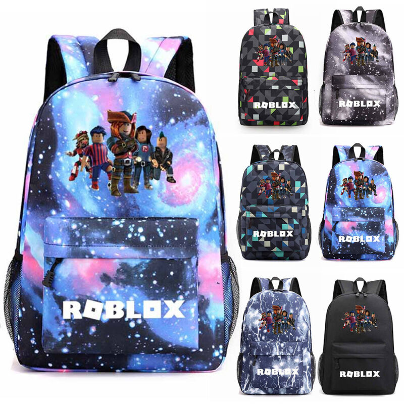 Roblox Game 3D Backpack Kids Boys School Bag Bookbag Shoulder Bags Rucksack UK