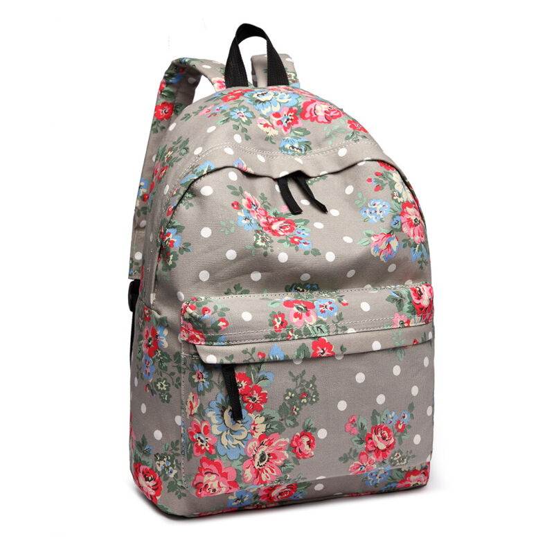 GIRLS BOYS RETRO BACKPACK SCHOOL RUCKSACK LAPTOP/TRAVEL/WORK BAG