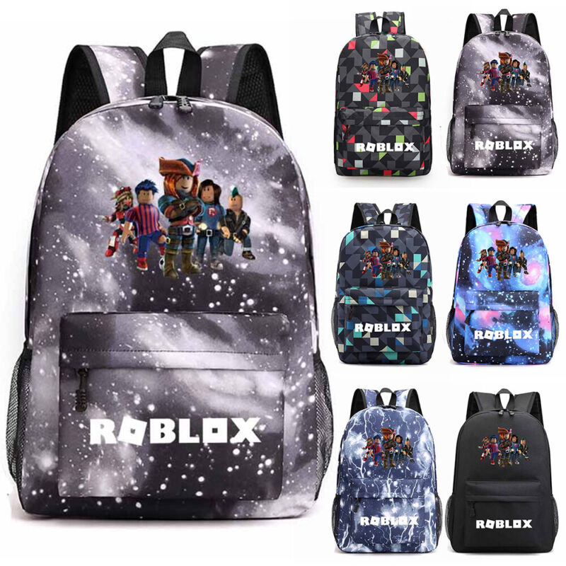 Roblox Game 3D Backpack Kids Boys School Bag Bookbag Shoulder Bags Rucksack UK