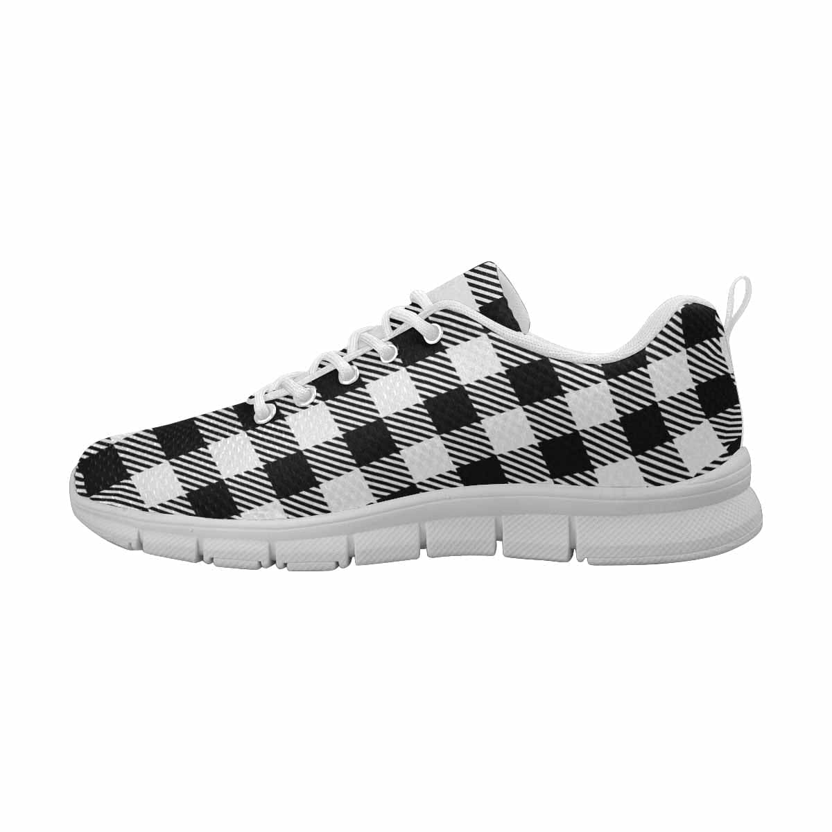 Sneakers for Men, Buffalo Plaid Black and White - S554633-1