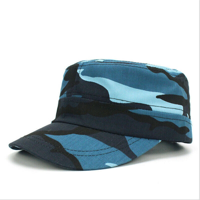 Mens Womens Camouflage Army Hat Camo Military Cadet Combat Fishing-Baseball-Cap