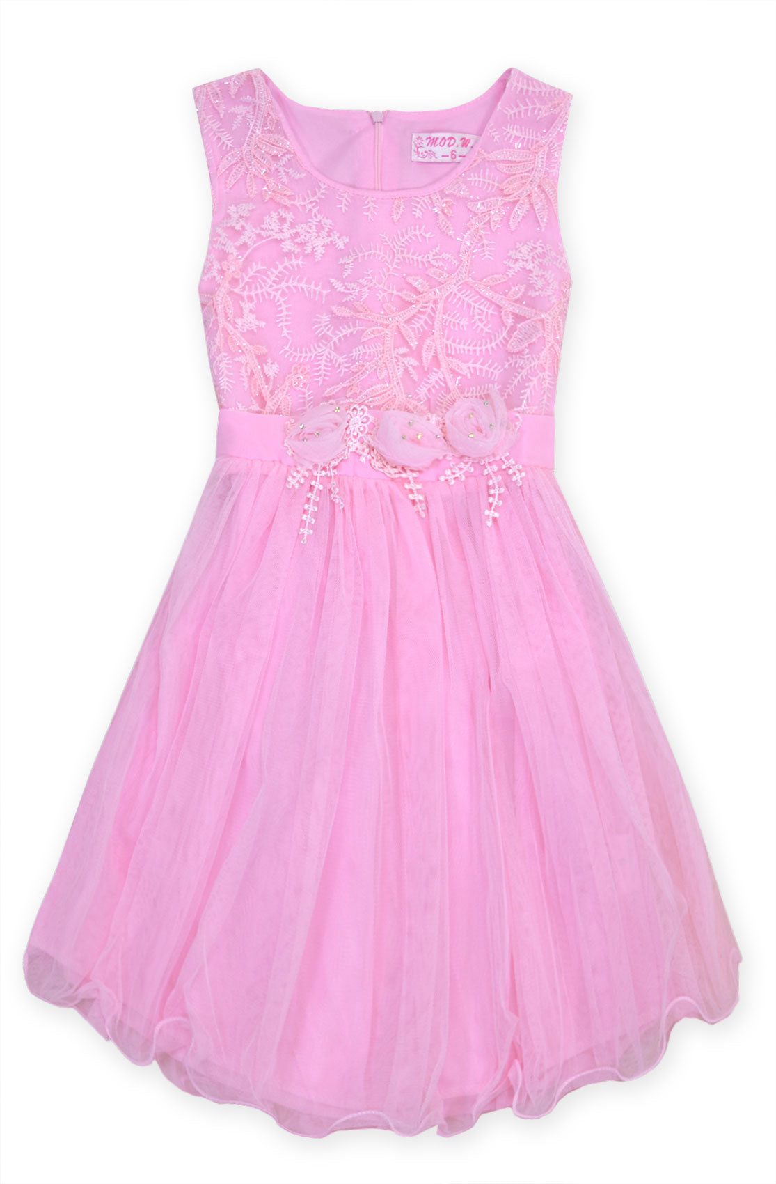 Girls Dress Sleeveless Lace Floral Party New Kids Bridesmaid Dresses 2-10 Years