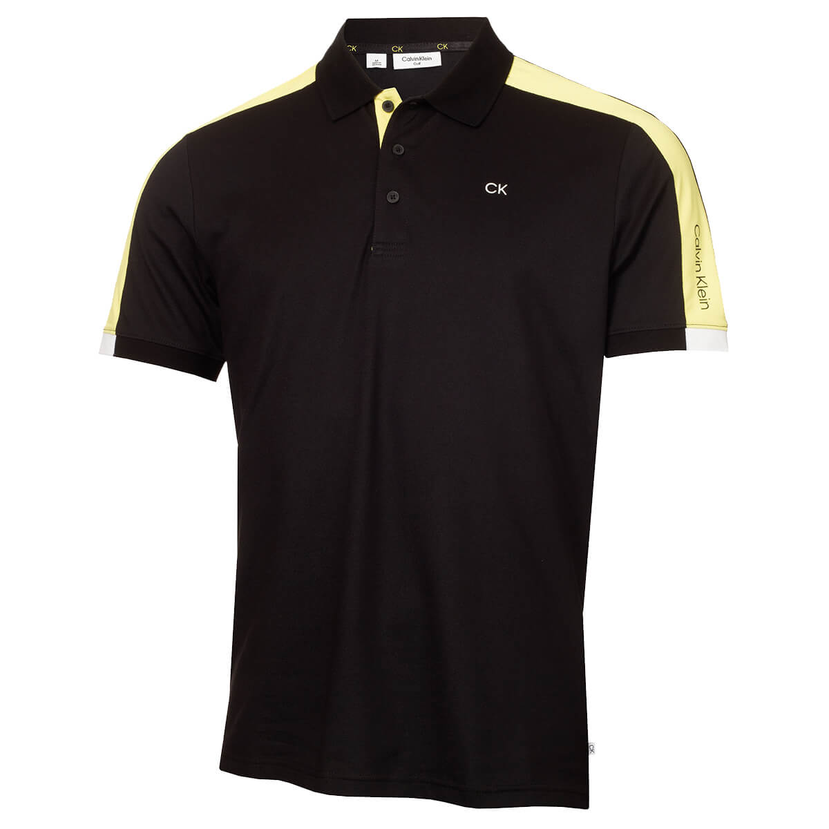 Calvin Klein Mens 2023 Miles Moisture Wicking Sustainable Golf Polo Shirt