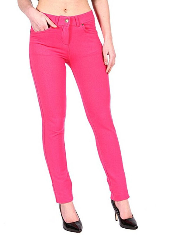 Ladies Women Skinny Stretch Jeggings Pants Plus Size Jeans Pockets UK 8-26 Size