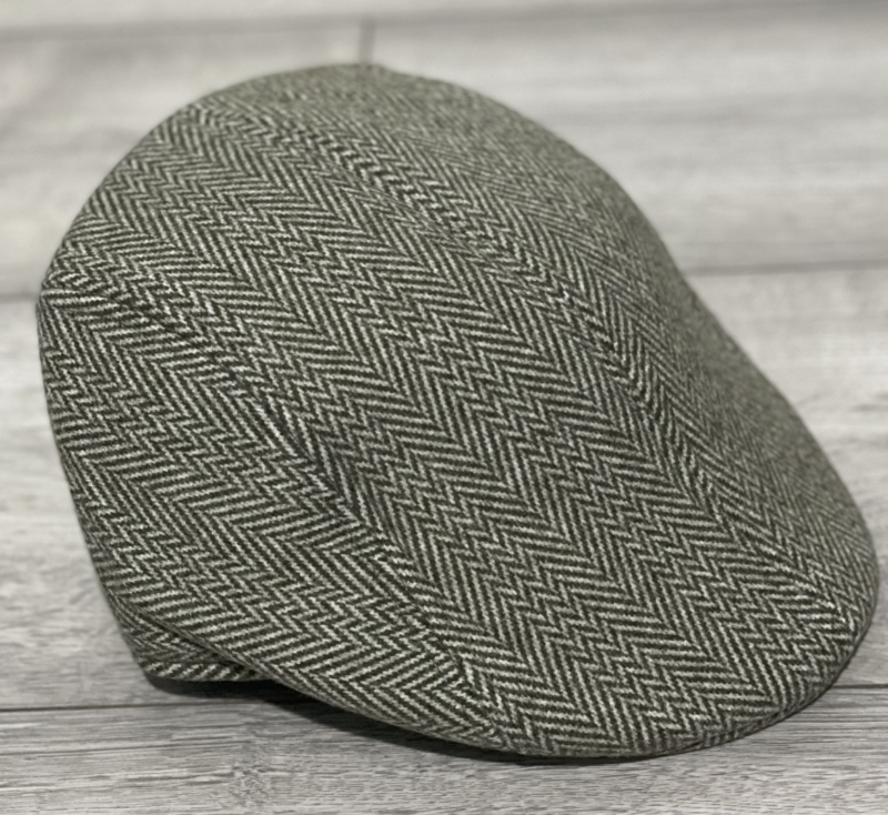 Mens Flat Cap Gatsby Tweed Baker Boy Hat Herringbone Newsboy Cap One Size